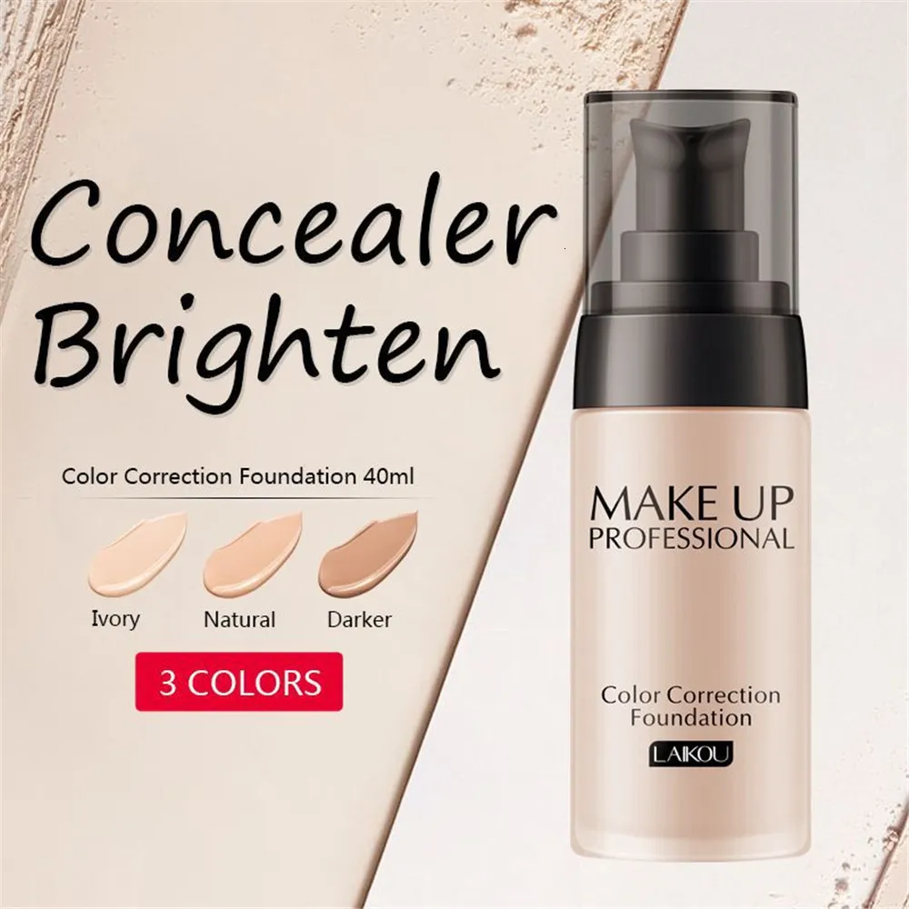 Concealer Whitening Liquid Foundation Moisturizer Oilcontrol Waterproof Makeup 230808