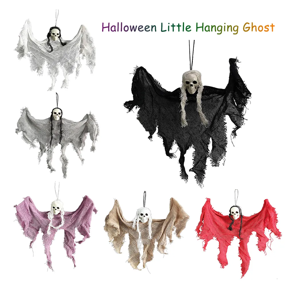 Autres fournitures de fête d'événement Décorations d'Halloween Fantômes Zombies Haunted House Bar KTV Horror Atmosphere Charm Hanging Capes Mini Home Door Decor 230808