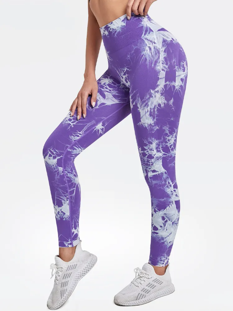 Womens Pants S Yoga Leggings For Women High Waist Gym Yuga Plus Size Tie  Dye Seamless Sports Tights Sexy Push Up Peach Hip Fitness Girls 230808 From  18,85 €