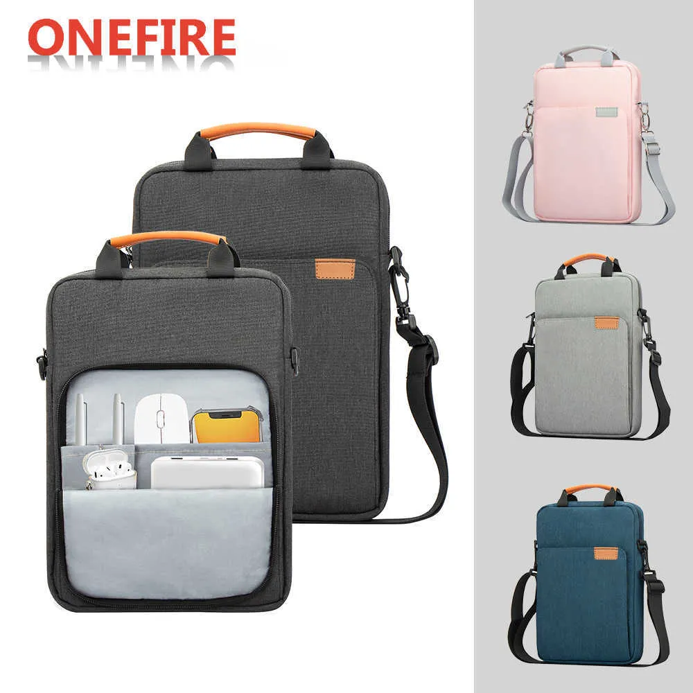 Tablet Schouder Sleeve Tas Voor iPad pro 12.9 "IPad Air 10.9" Surface Go 3/2 Galaxy Tab EEN 10 Laptop Pouch Handtas Birefcase HKD230809