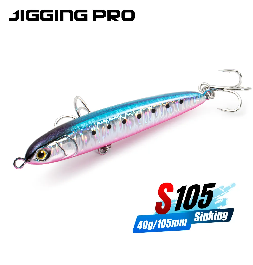 40g Sinking Pencil Fishing Lure - 105mm Saltwater Bait for Kingfish, Tuna &  Amberjack - Shore Casting Jigging Pro from Dhgate Baits & Lures - price  32.32