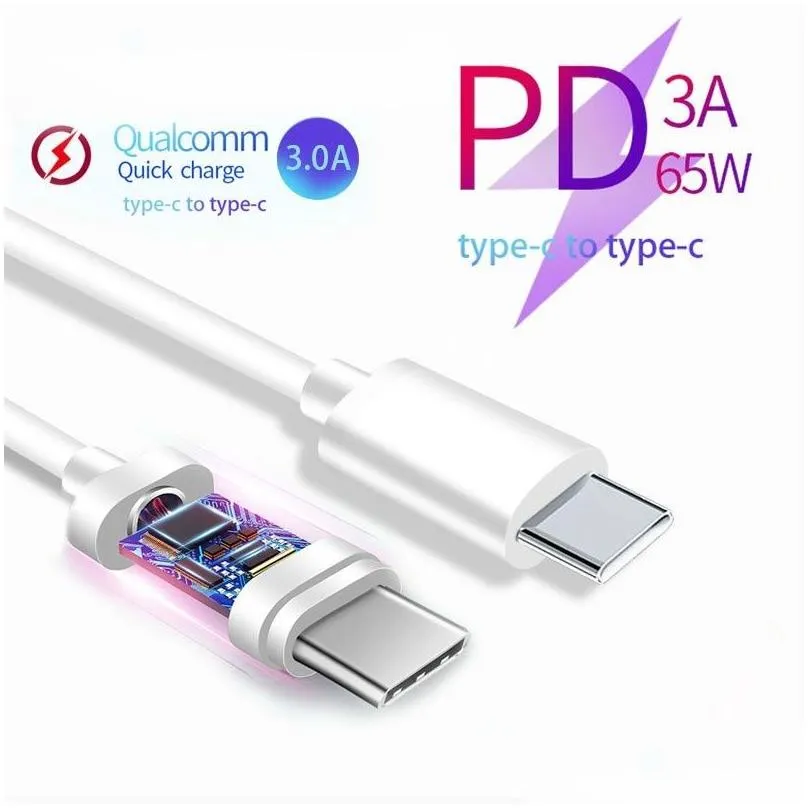 usb c to usb type c cable with e-mark chip for xiaomi redmi note 8 pro quick charge 4.0 pd 60w fast charging for pro s11  cable