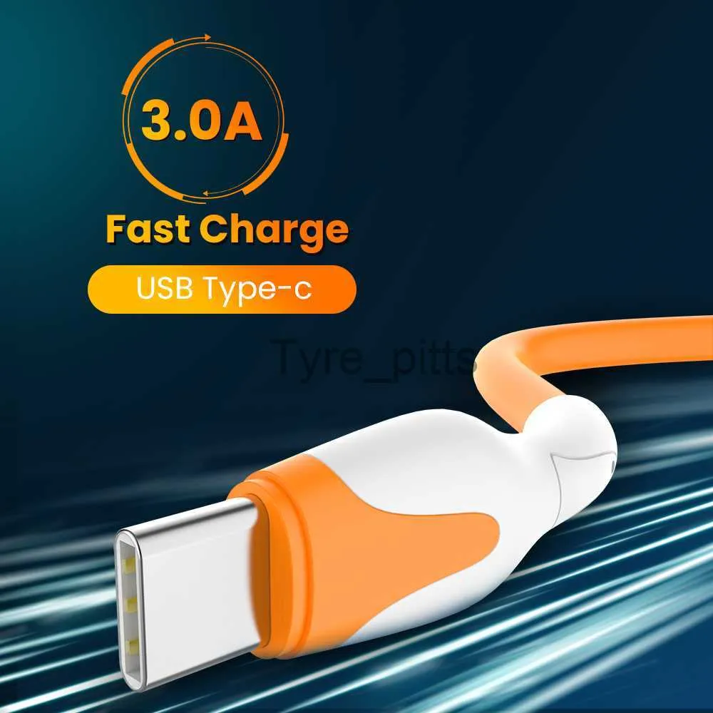 Chargers/Cables 3A Fast Charging USB Cable USB A To Type-C/Micro USB Phone Charger Kable 1/2m Liquid Silicone Data Cord For Xiaomi Redmi Samsung x0809