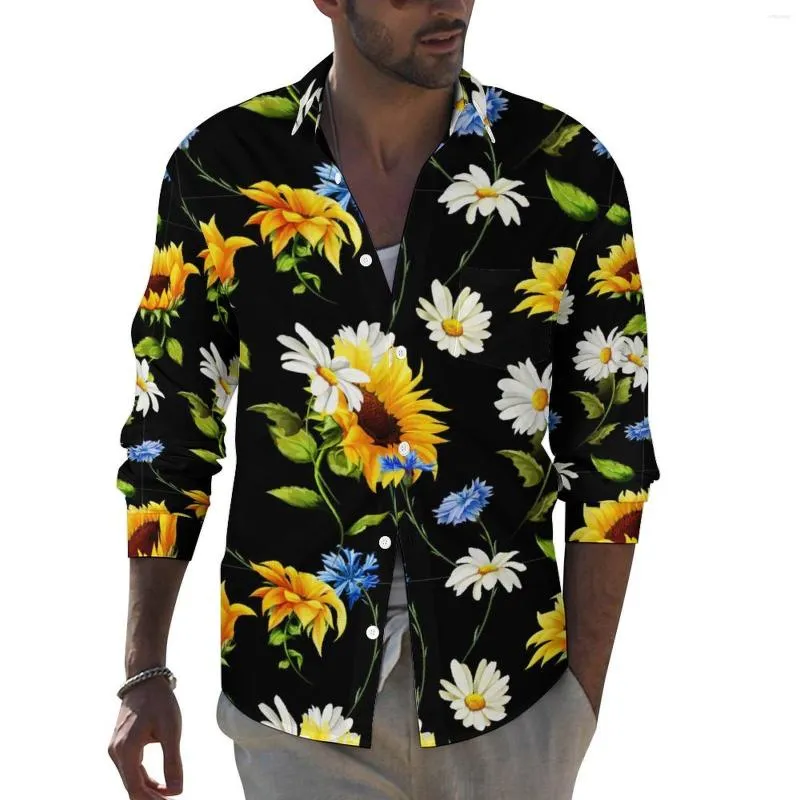 Camisa de girasoles hombre best sale