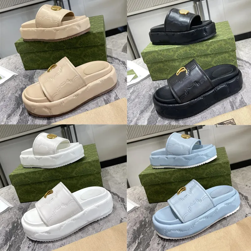 Sandalo di lusso Designer Uomo Donna Pantofole a fondo piatto Ricamato in pelle gelatina intrecciata Tacchi alti con suola spessa 35-44