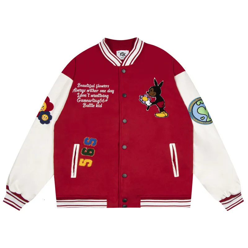 Cartoon varsity jacket hot sale