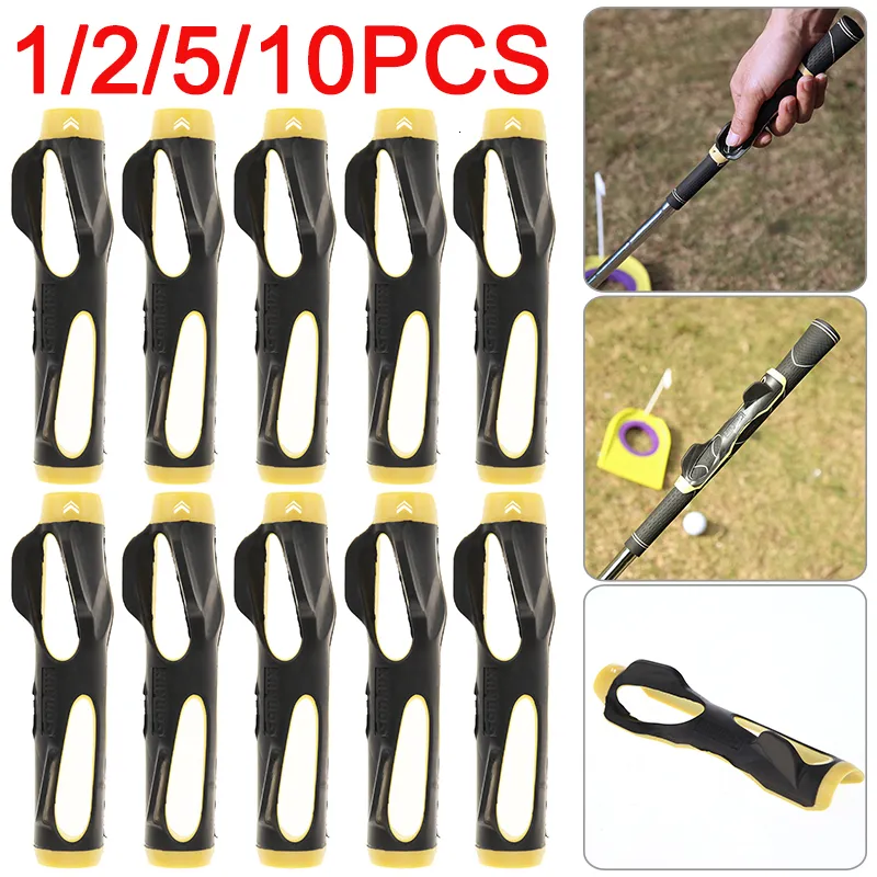 Club Grips Practice Guide Golf Swing Trainer Beginner Grip Alignment Golf Clubs Gesture Correct Wrist Training Aids Tools Golf Accessories 230808