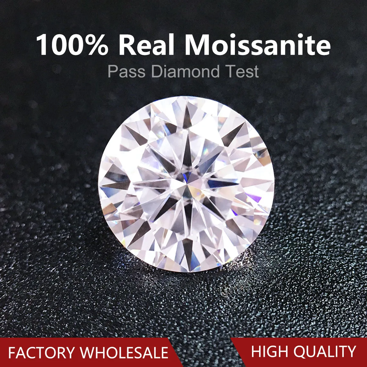 Luźne diamenty hurtowniki rzeczywiste 0,1 ct do 10 cala D Certyfikowane klejnoty Pass Test Diamond Test Lose kamienie szybkie 230808