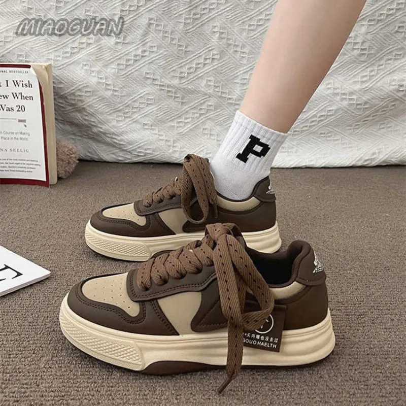 Gai Dress Board Sneakers Muffin gruba dolna khaki czarny biały kolorowy kolor mody damskie buty sportowe 230809