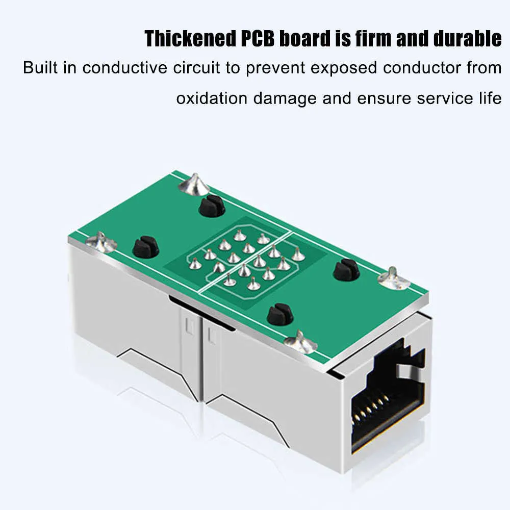 RJ45 Connector Network Extender Ethernet Coupler Adapter Gigabit Interface Female to