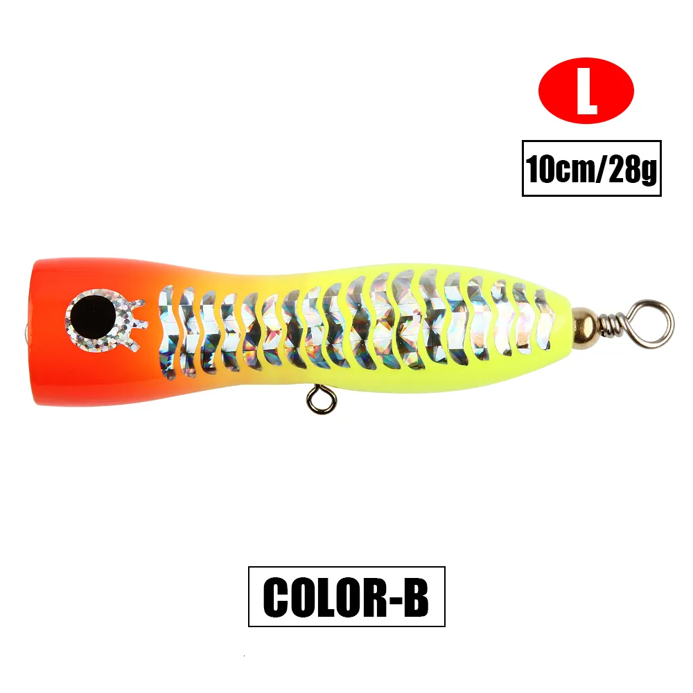 Baits Lures Spinpoler 8cm 10cm Wooden Popper Trolling Bait Boat Fishing  Lure GT Surface Popping Stickbait Saltwater Tackle Pesca 230809 From 9,65 €