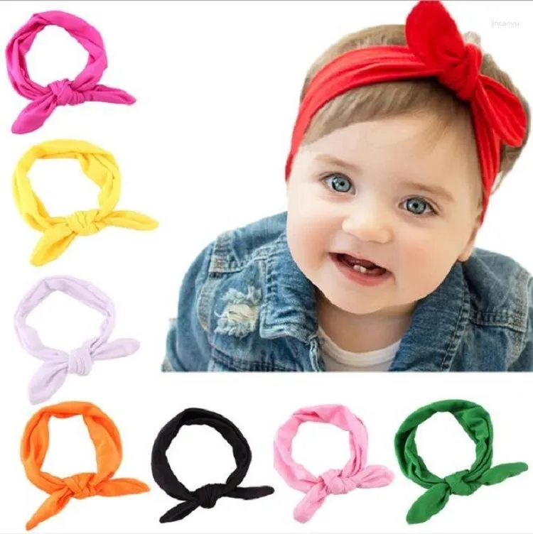 Accessoires pour cheveux 2023 bande pour enfants tissu élastique oreille  bébé coiffure 8 couleurs disponibles