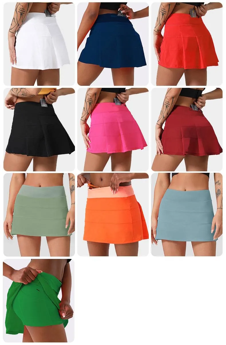 LLLM Versatile Sports Short Skirt For Womens Anti Light Dance Yoga Skirt  Pants Pace Rival Personalized BRA Lapel Embellishment Neck Sports Bras From  E_pc, $21.06