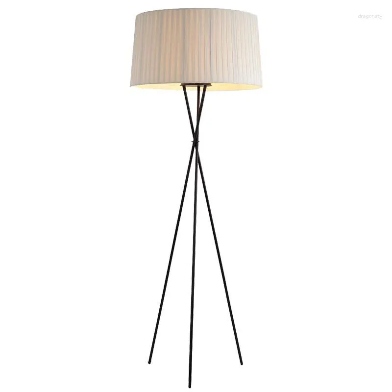 Floor Lamps Creative Simple Lmps Fabric White Black Red Lampshade Standing Lamp Living Room Bedroom Home Decoration Lighting