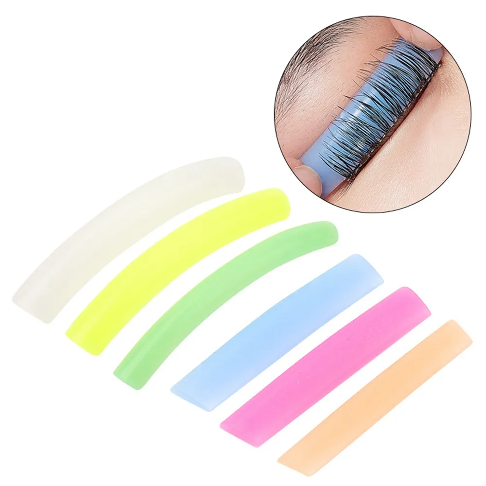 6Pairs/set Eyelash Lifting Kit Silicone Pad Eye Lash Pads Eyelashes Extension Accessories 3D Eyelash Curler Applicator Tools E477