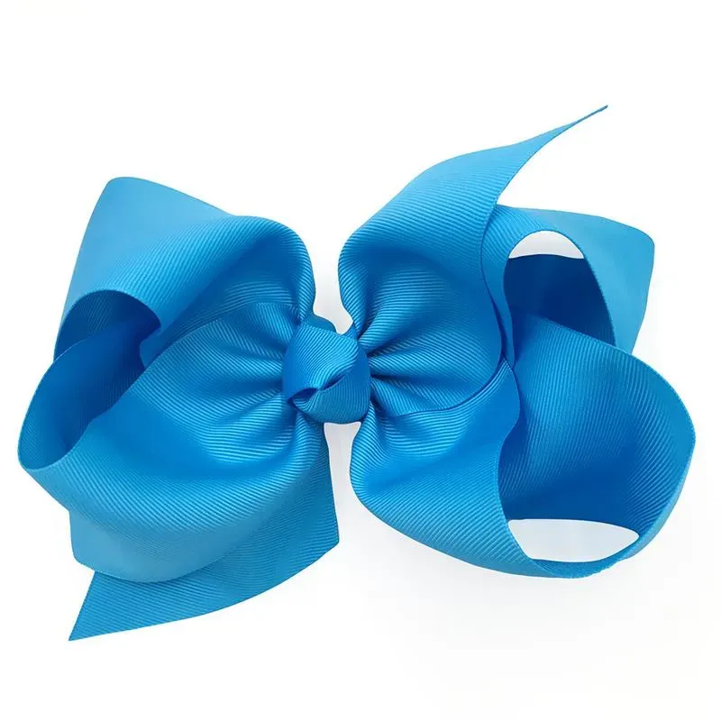 8 Inch Large Hair Bow Knot Girls Fashion Tiara Bows Hairclip Cute Hair Wear Clips Party Hair Accessories