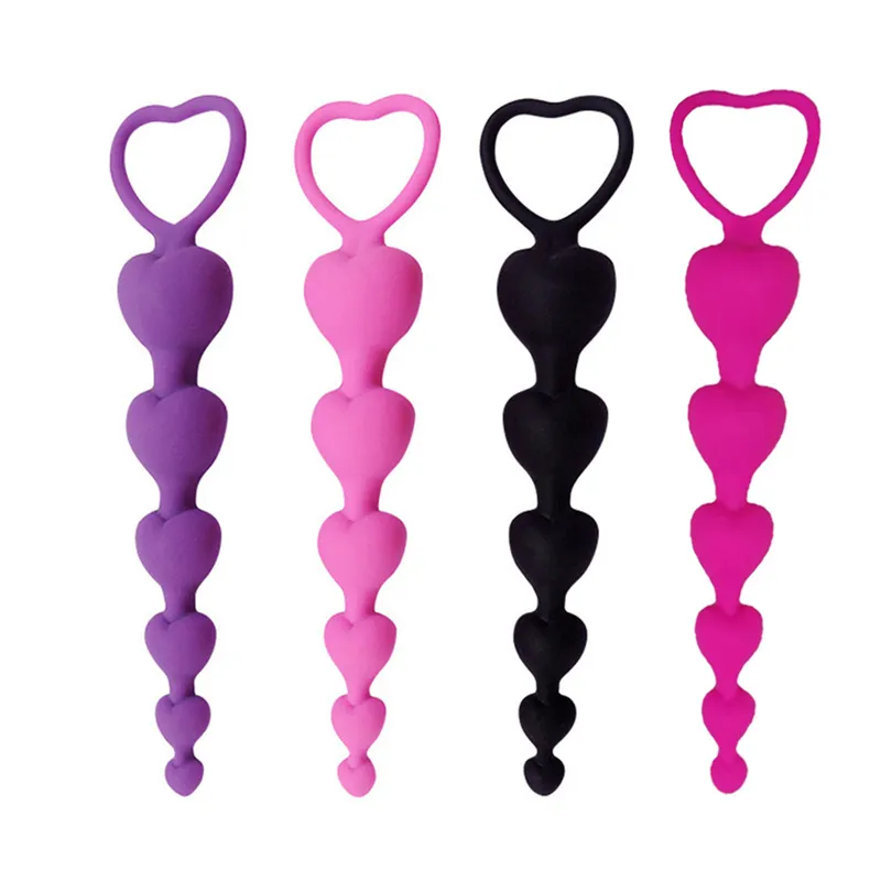 Silicone Anal Vibrator Butt Plug Clitoris Massager Sex Products Beads Plugs Toys