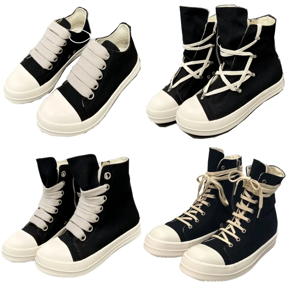 Bayan Açık Ayakkabı Erkek Siyah Spor Siyah Koşucu Erkekler Tasarımcı Tuval Ayakkabı Kabarık Nefes Alabilir Orijinal Deri Konforlu Kaykay Ayakkabı Dil boyutu 35-47