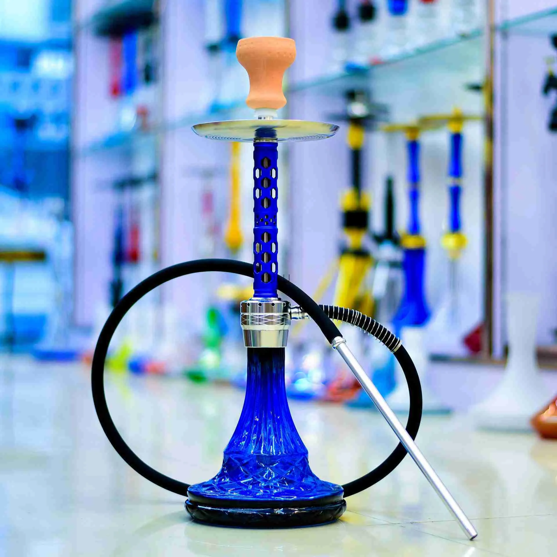 2023 NOWY ZESTAW NARGHILE SHISHA DO SZANNIKA POMPA HOAKAH Pełna rura palenia Hook Accesories Chicha Set Glass Dym Butelka HKD230809