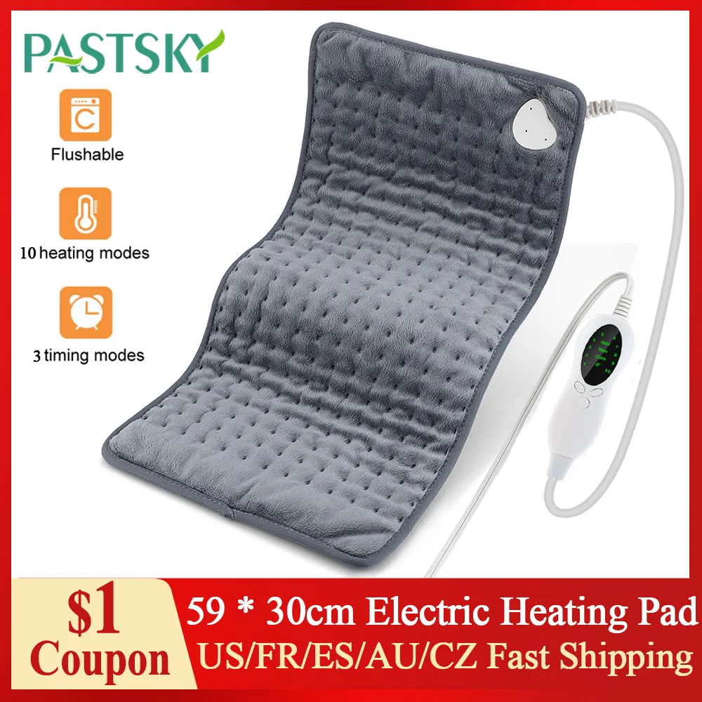Back Massager 59 30 cm Electric Heating Pad Terapia dla ciała brzucha Ból Ból Zimowa cieplejsza koc masaż termiczny Mata 230809