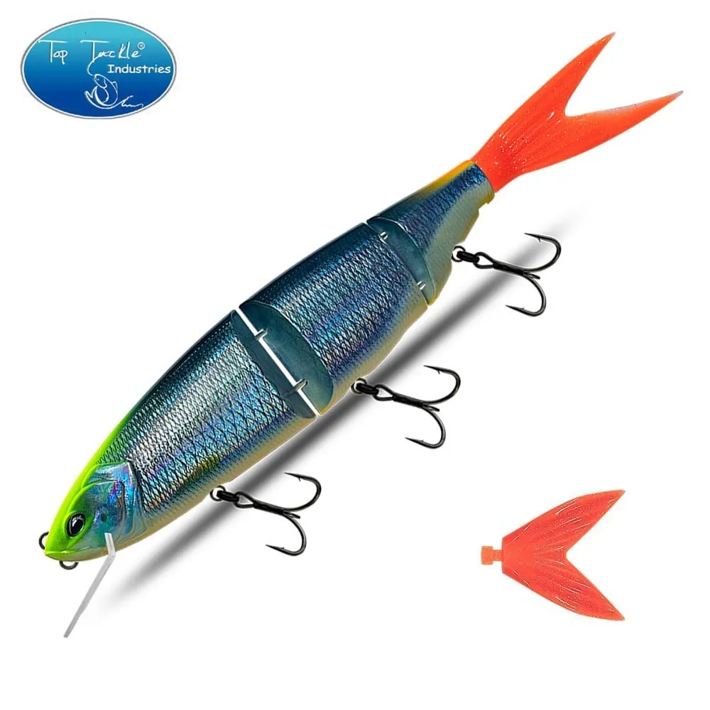 Leurre De Pêche Appât De Natation Articulé Flottant Coulant 170mm 200mm Section D'appât Dur Géant Leurre Pour Grand Appât Bar Brochet Leurre