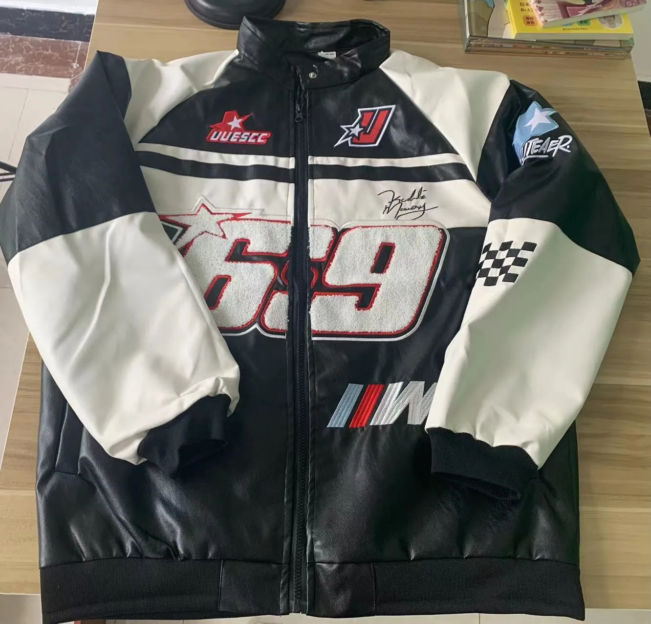 メンズヒップホップPUレザーボンバージャケット ...を￥2,452 | DHgate