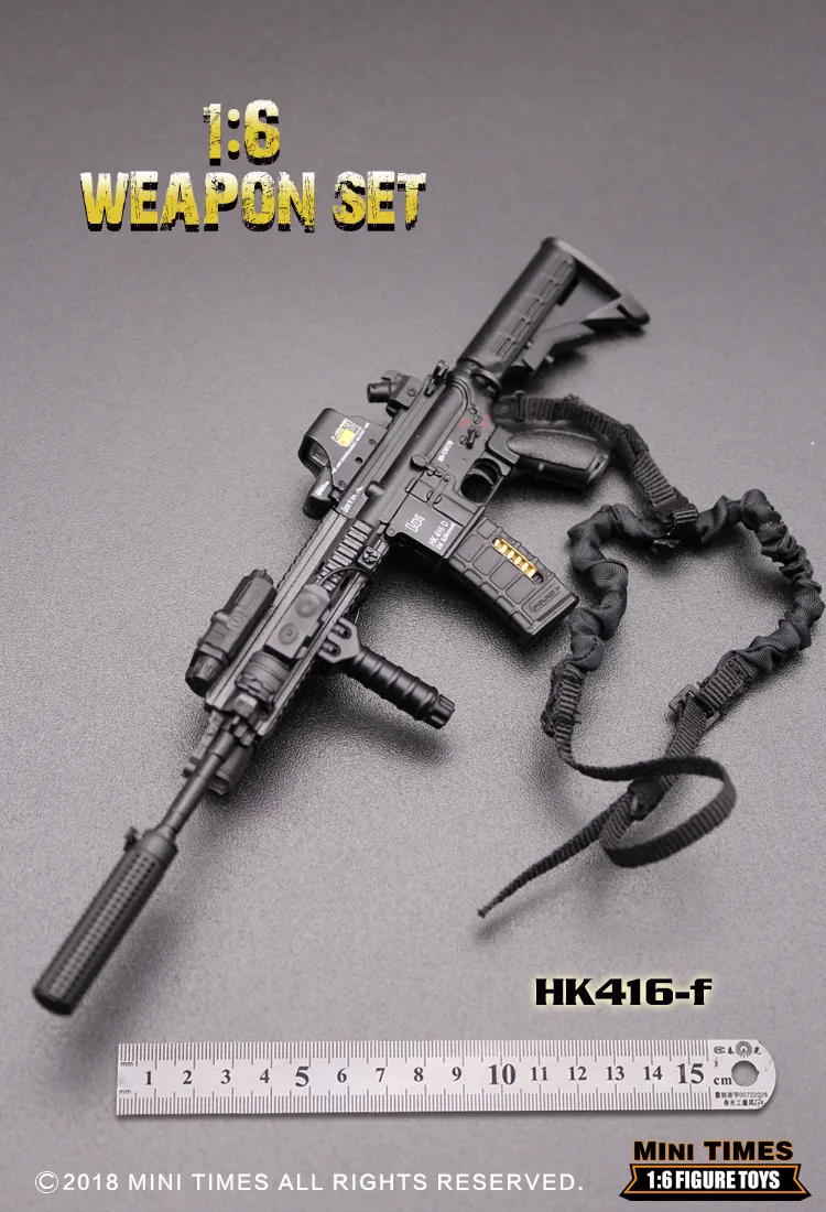 1/6 HK 416D　アサルトライフル　フィギュア用です！ Amazon.co.jp: 1/6 ミニチュアHK416 アサルトライフル : おもちゃ