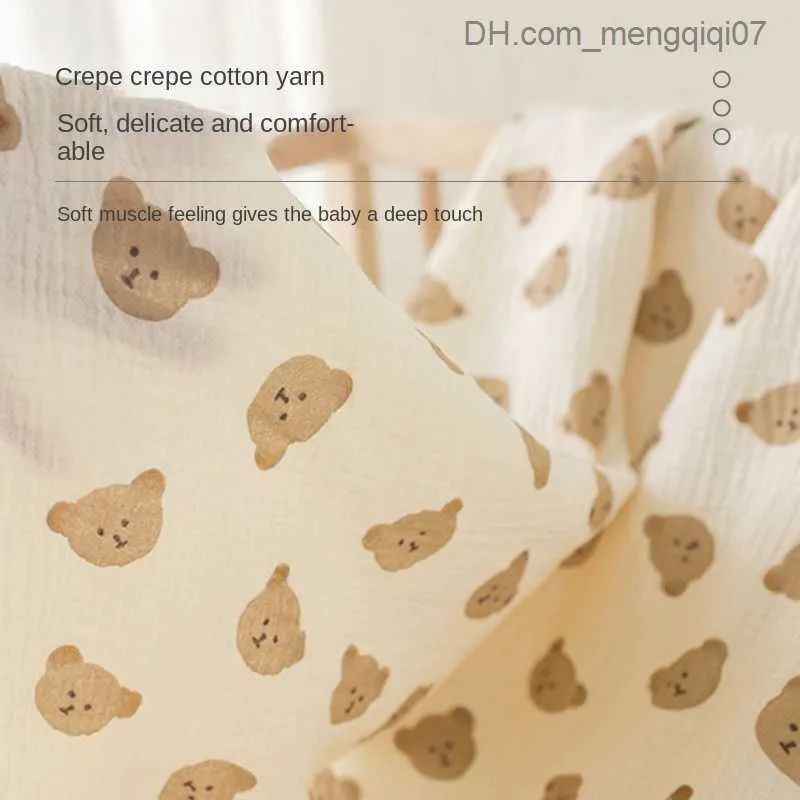 Filtar Swaddling Cotton Gaze Plain Pattern Baby Filt Super Soft Newborn Swaddle Packaging Snabbtorkning Pojkar och flickor Badrumshanddukar täcker Z230809