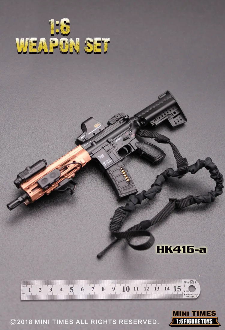 1/6HOTTOYS SCAR-LB 汚 アサルトライフルフィギュア