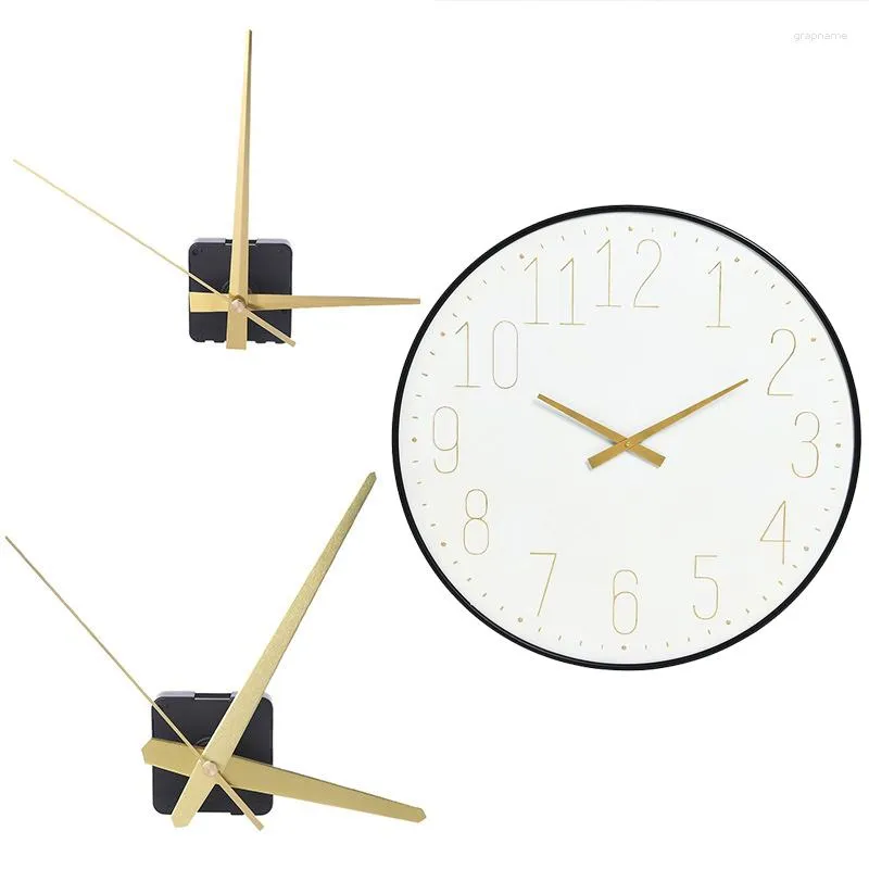 Wall Clocks 1Set Silent Clock Movement With Gold Hands For DIY Quartz Mechanism Needles Accessories Replacing