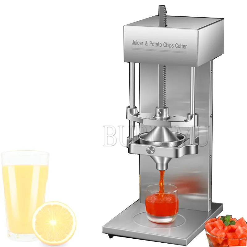 Electric Fries Cutter Machine 110/220V Juicer Potatischips Cutter Rostfritt stål Vegetabilisk fruktskärningsmaskin