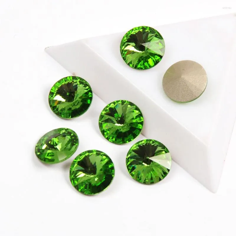 Nagelkonstdekorationer Yanruo 1122 Peridot Color High Fancy Rhinestone On Bling Stones Crystals Applicques for Nails Decoration