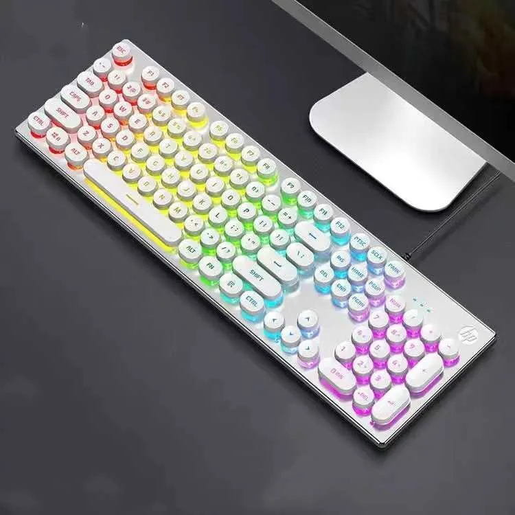 DHgate.com:Mechanical Feel Keyboard and Mouse Set with 104