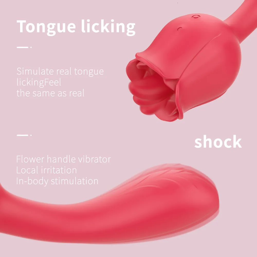 Яйца -буллы 2 в 1 -то клитор языка, облизывая вибрационные розовые стимулятор сосков с 9 частотными фаллоимитаторами для взрослых игрушек для женщин. Пары 230808