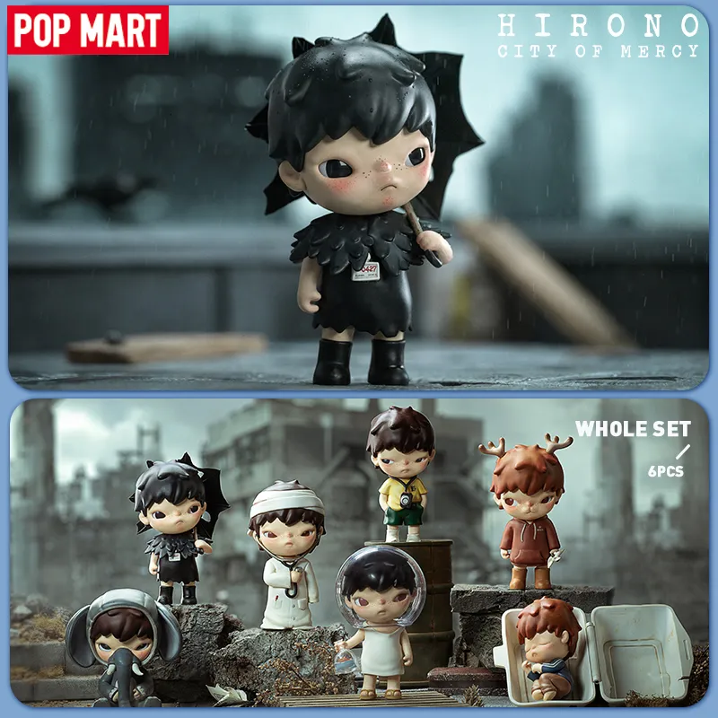 Blindbox POP MART Hirono City of Mercy Series Mystery Box 1PC/6PCS Blindbox Actionfigur Geburtstagsgeschenk 230808