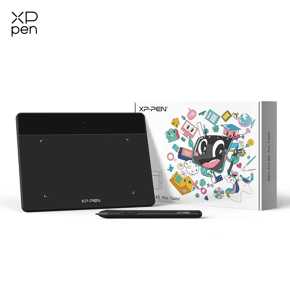 Grafiktabletts Stifte XPPen Deco Fun XS Grafik-Digitaltablett 4 Zoll zum Zeichnen Online-Bildung Android Mac Linux Windows Chrome OS 230808