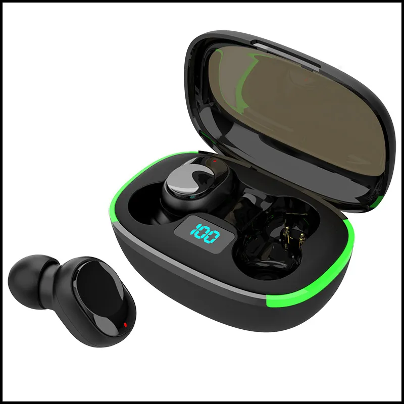 Y70 avec casque Bluetooth de charge sans fil modèle privé direct d'usine tws mini avec affichage de puissance avec écouteur de lumière respiratoire pour Amazon vente chaude