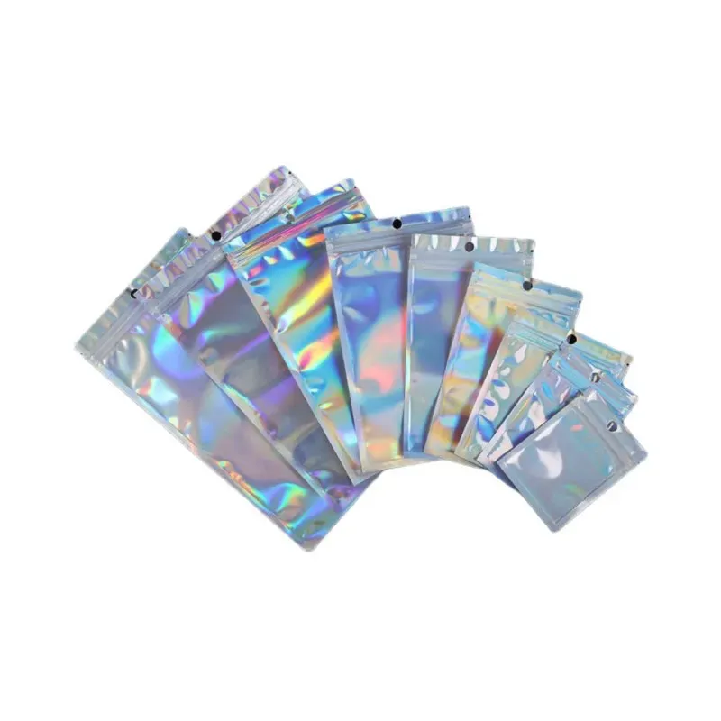 Small Big Sizes Aluminum Foil Clear for Zip Resealable Plastic bag Retail Lock Packaging Bags Zipper Mylar Bag Package Pouch Self Seal bagg