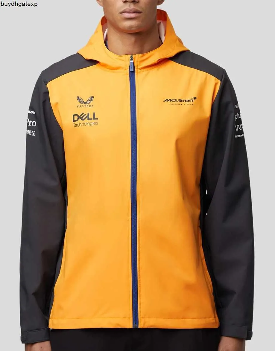 969r 2023 Formula One Men's Fashion Jackets Coat Site Web de l'équipe de course F1 Nouveau Mclaren Soft à manches longues au printemps Automne Sports de plein air Windcheater