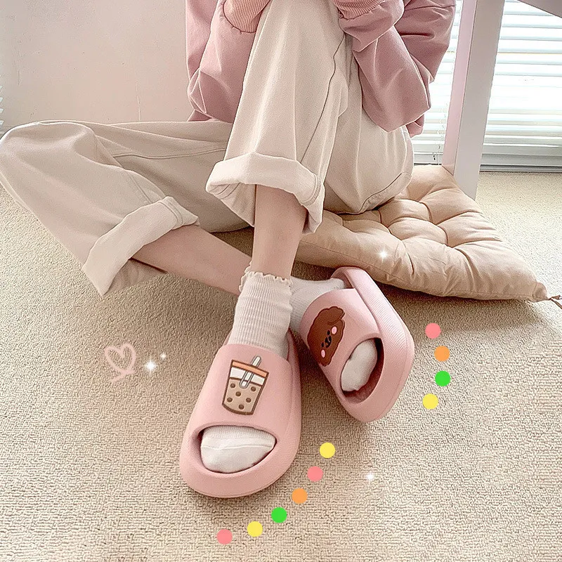 Animal print store house slippers