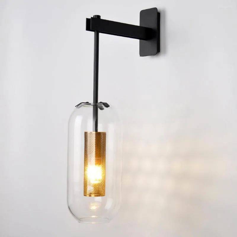 Wandlamp postmoderne luxe glazen lampen woonkamer slaapkamer achtergrond nachtkastje verlichting binnen decoratie verlichting