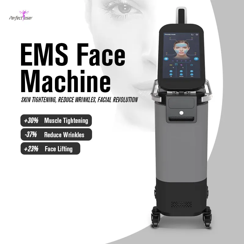 Le microcorrenti EMS sollevano la pelle riducono le rughe Dispositivo di tonificazione facciale a radiofrequenza EMS Energia termica RF Macchina professionale per la bellezza del rafforzamento della pelle