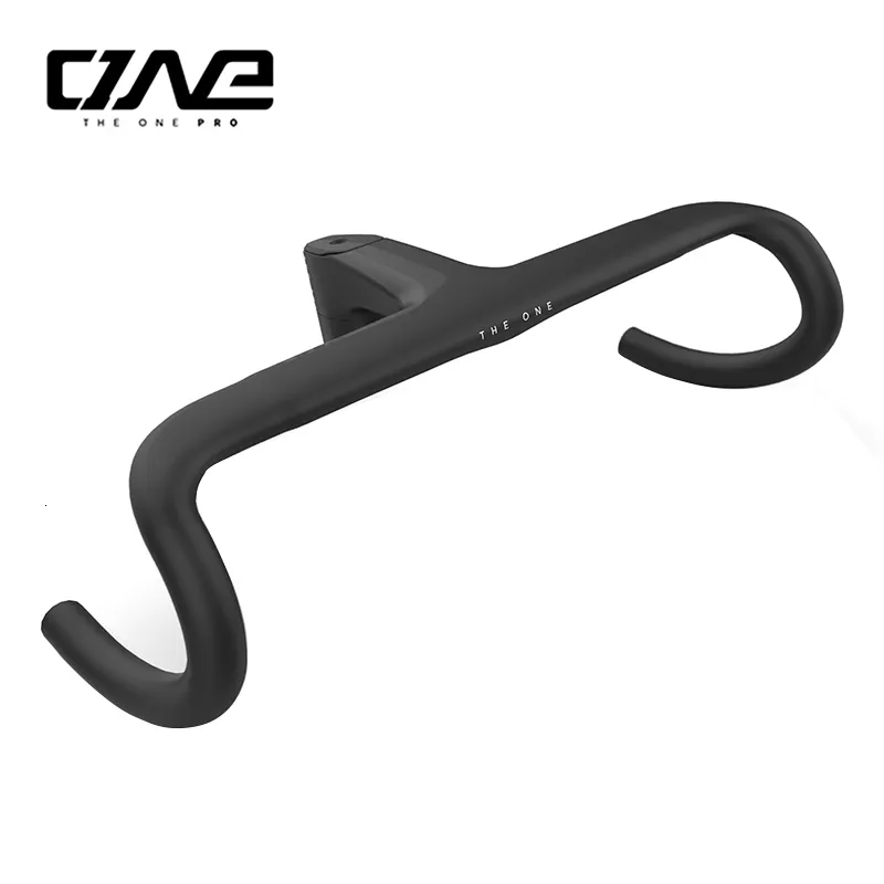 Componentes de guidão de bicicleta THE ONE PRO aero carbon hlebar integrado Hidden Trace Road guidão de bicicleta 380400420 286mm Racing 230808