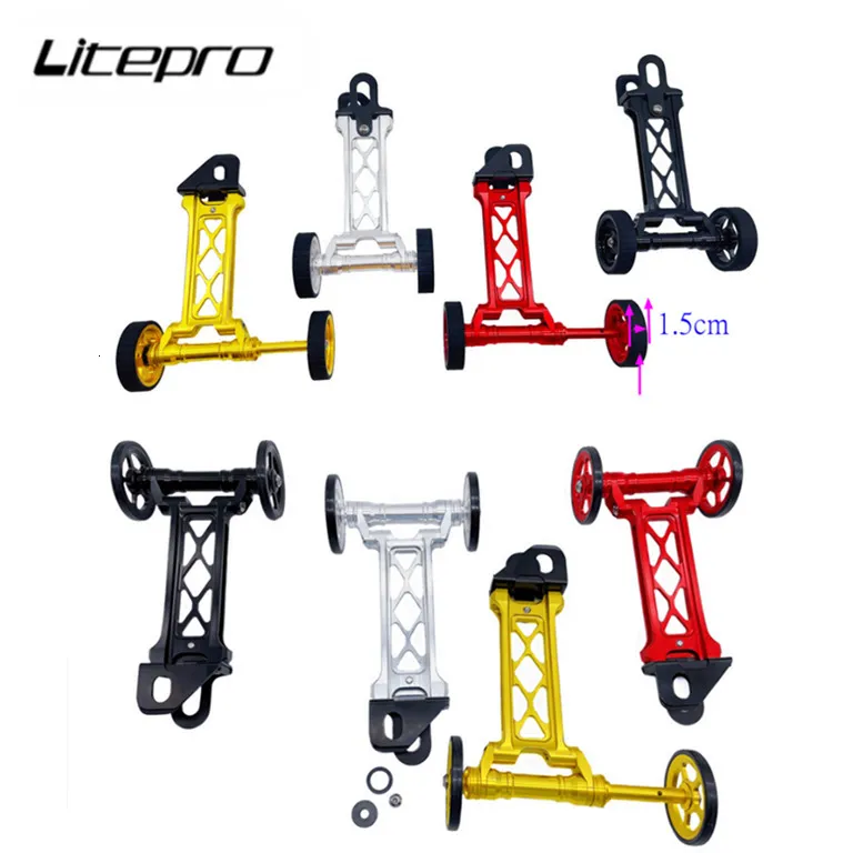 عجلات الدراجة Liteproelite قابلة للطي جوفاء قضيب جوفاء سهلة التلسكوبية رقيقة 60 مم دفع ل Birdy Bicycle 230808