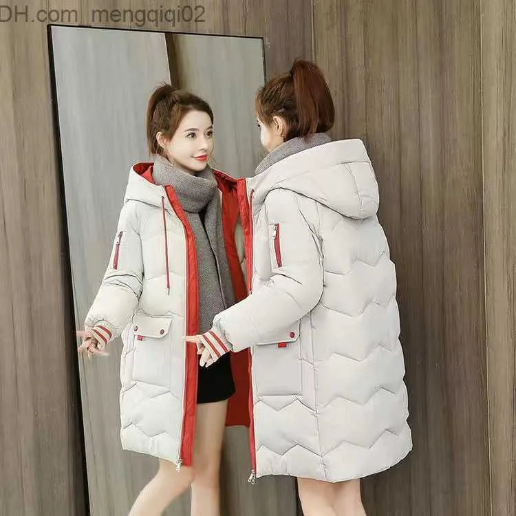 Jaqueta de penas de couro sintético feminina Jaqueta de inverno feminina Parkas feminina com isolamento com capuz Jaqueta de inverno Casaco Jaqueta acolchoada de algodão Tamanho grande S-3XL Z230809