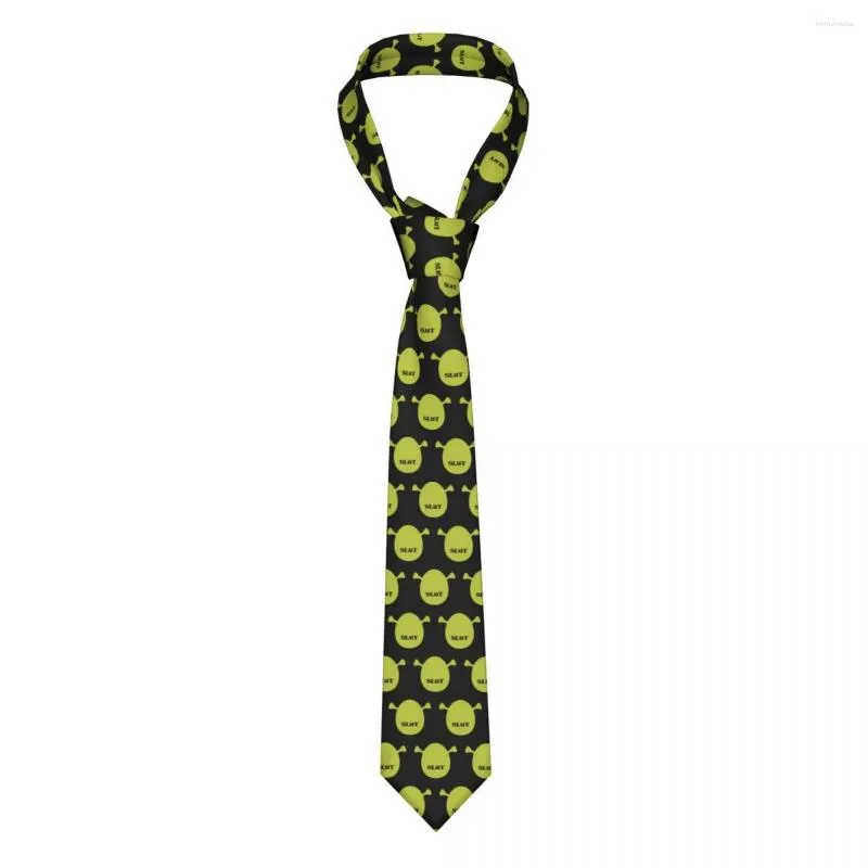 Bow Ties Tie Shrek Hip-Hop Street Cravat Business Necktie Narrow