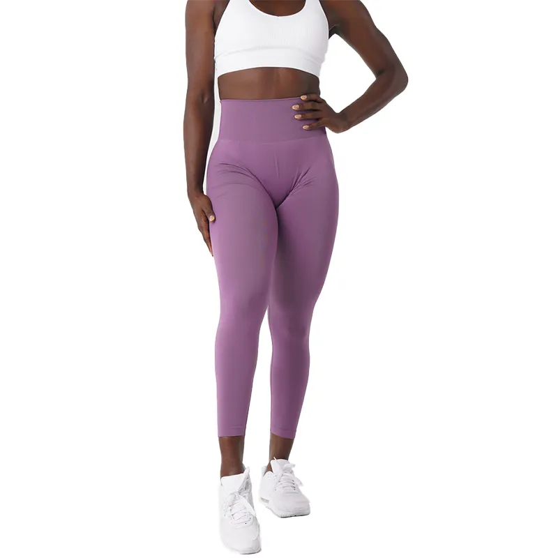 NVGTN Womens Solid Seamless Yoga Leggings Soft Workout Gym Tights