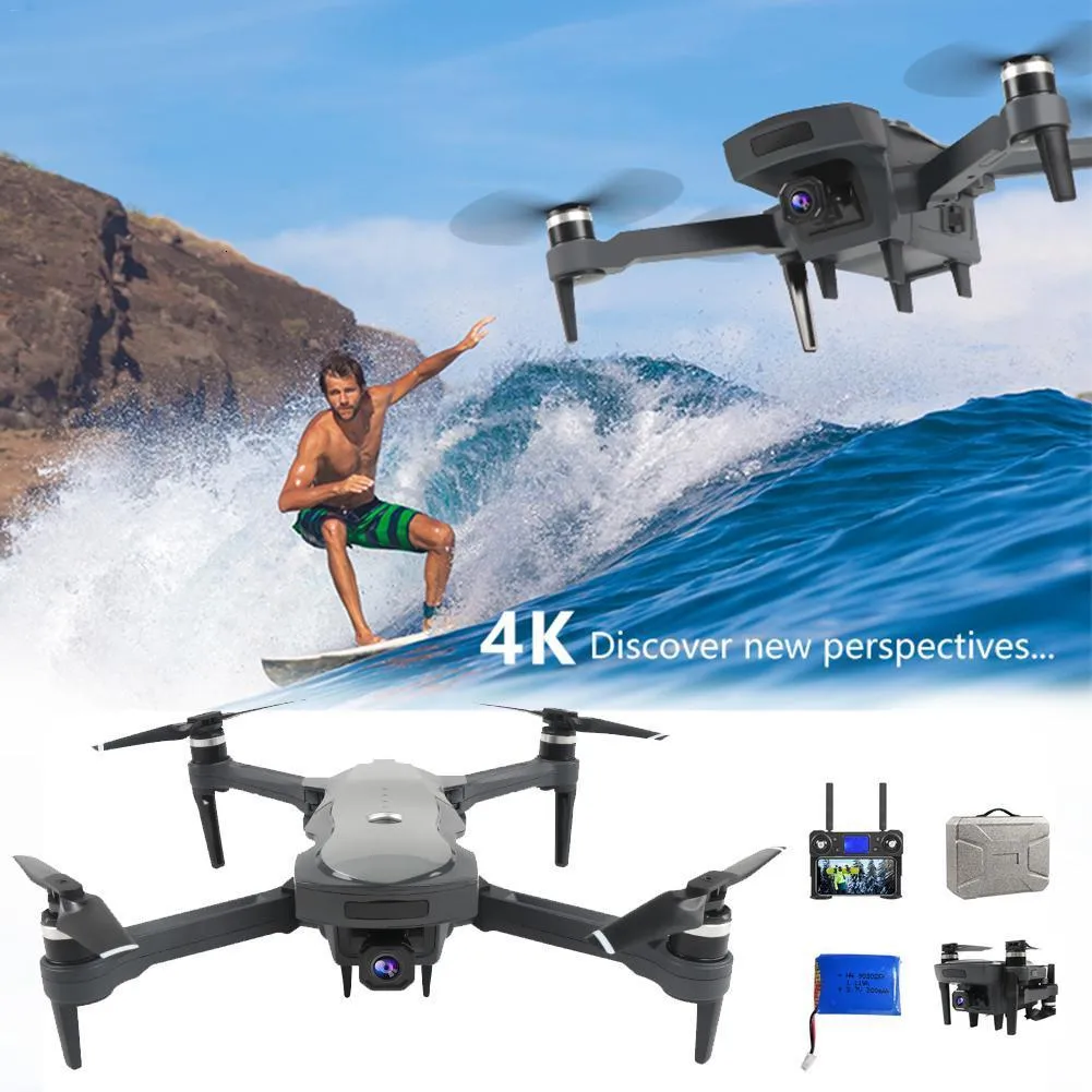 Aeronave elétrica RC K20GPS Drone dobrável sem escova 4K Aéreo Óptico Posicionamento de fluxo Retorno inteligente Controle remoto com câmera 230808