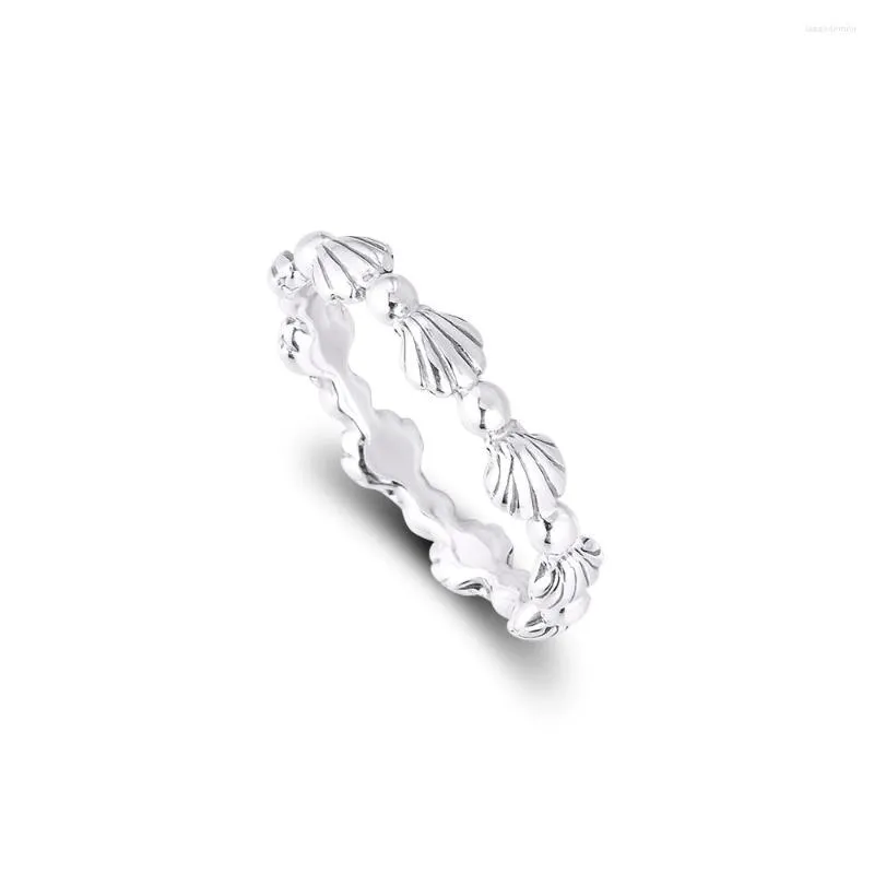 Cluster Ringe CKK Ring Perlen Muschel Band Für Frauen Männer Anillos Mujer 925 Sterling Silber Schmuck Hochzeit Engagement Aneis Hombre