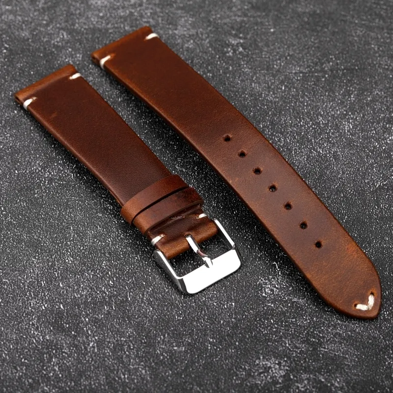 Bracelet montre 21mm cuir new arrivals